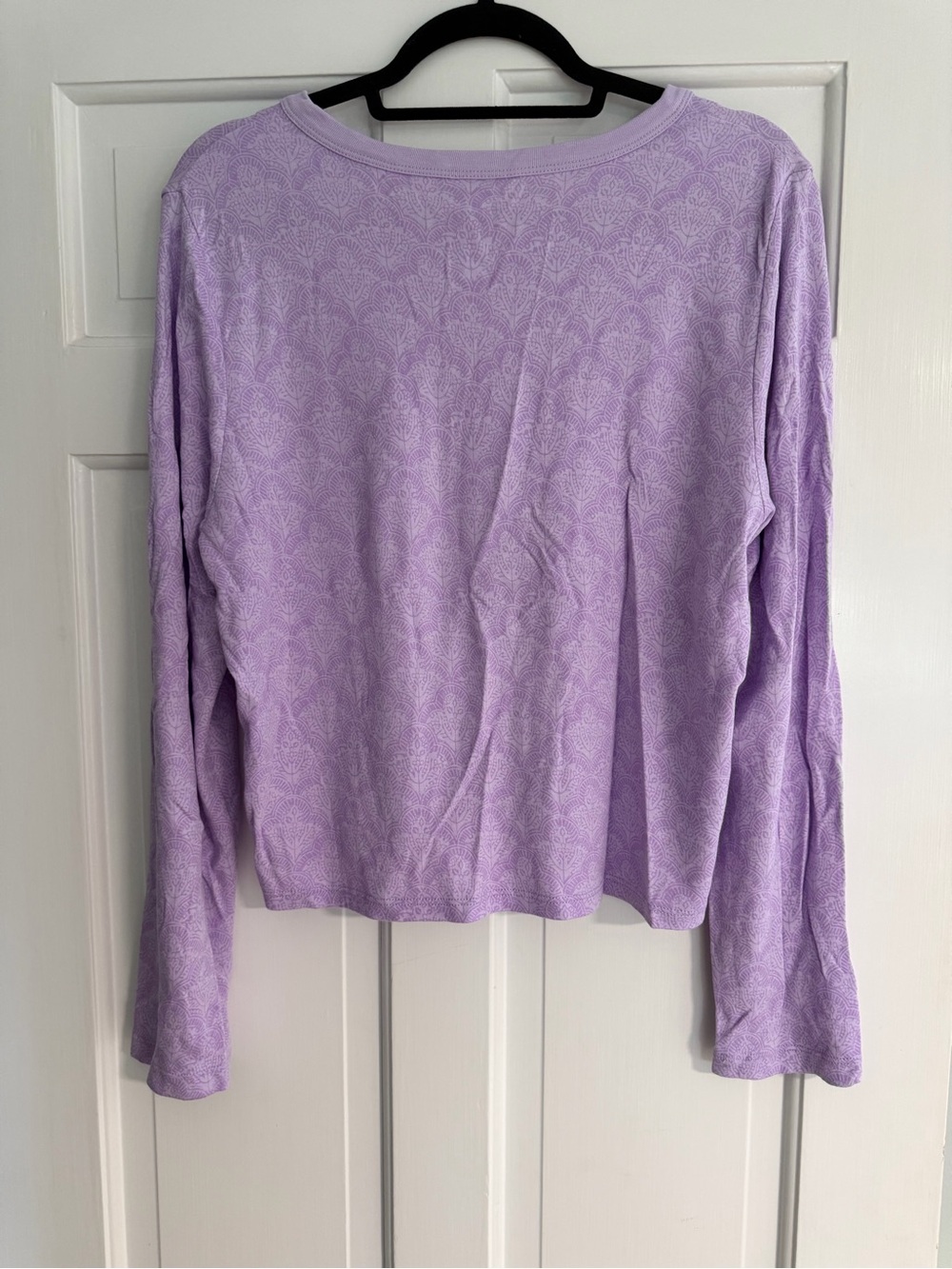 Roller Rabbit Lavender Button-Front Pajama Top - Picture 2 of 3